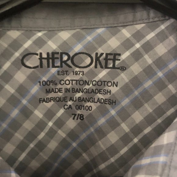 Boys Plaid Shirt Size 7/8 - Picture 3 of 3